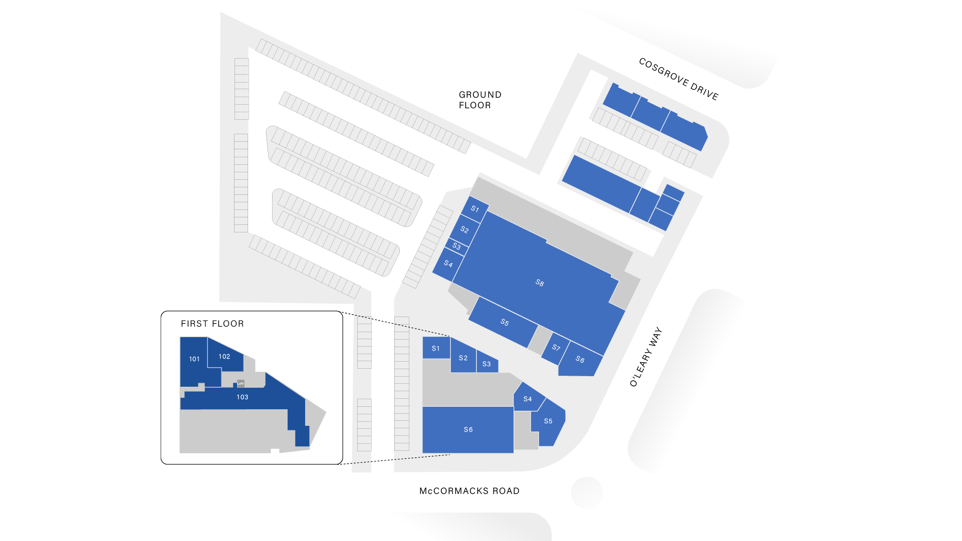 Maddingley Village Shopping Centre map